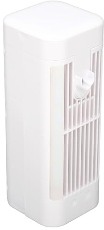 Sorandy Ventilador de Aire Acondicionado Portátil, Enfriador de Aire Evaporativo Personal USB, Enfriador de de 3 Velocidades con Luz Nocturna, Tanque de Agua de 120 Ml y Batería de 3600 MAh, Ideal