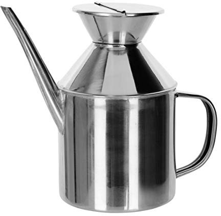 Ibili 700105 - Oliera acciaio inox 18/10, Argento, 0.5 litri