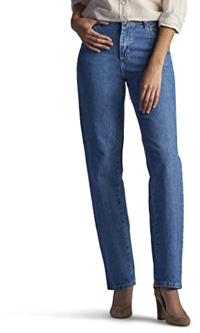Lee womens Relaxed Fit All Cotton Straight Leg Jean,aero cotton,12