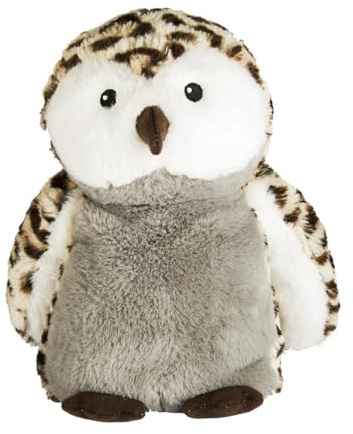 Pelucho - Bouillotte Peluche Hibou - Bien-Être, Chaleur et Douceur - Micro-Ondable - Grains de Blé et Fleurs de Lavande - Fabriquée en France
