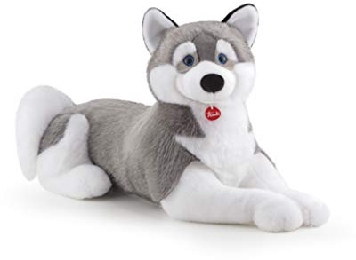 Trudi Husky Marcus Hund Plüschtier Spiel, Weihnachts- und Geburtstagsgeschenk | 47x58x100cm Grosse Jumbo | Klassische Plüschhunde | Modell 22277