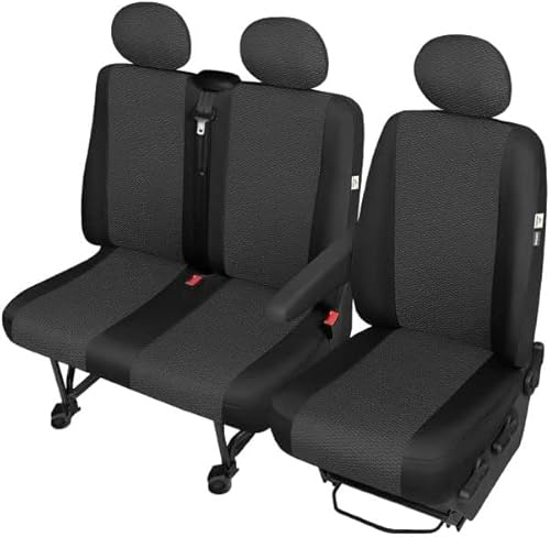 Sitzbezüge 3-Sitzer für Fiat Ducato – hochwertiger Stoff – Fahrer plus Doppelsitz