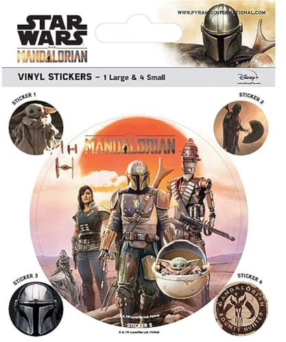 Star Wars Aufkleber-Set The Mandalorian Legacy Vinyl 10 x 12,5 cm