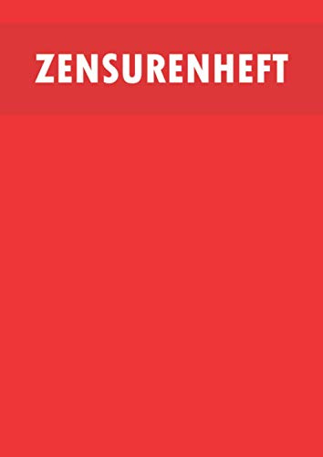 Zensurenheft: Zensurenbuch für Lehrer im Format Din A4 zum Erfassen von Schülerleistungen