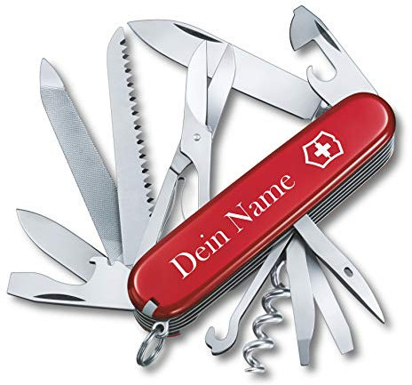 Victorinox Coltello da Tasca Ranger con Richiesta Stampa Auf der Conchiglia I Regalo per Uomini Donne I per Compleanno I Svizzero Personalizzato con 21 Funzioni 1.3763