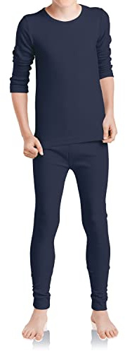 MT Kinder Ski- & Thermowäsche Set - Winter Unterwäsche für Jungen und Mädchen - Navy 158-164