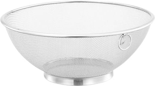 Fine Vegetables Bowl Restaurant Fruits Sifters Pasta Steel Drain Cm Filter Salad Kitchen Stainless Mesh Colander Draining Net Rice Sieve Wash Vegetable for Strainer Fruit Drainer
