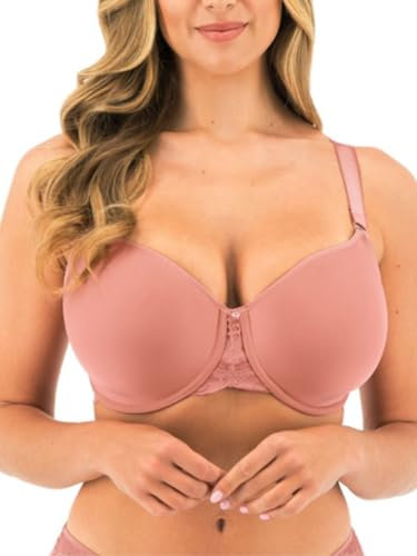 Fantasie Women's Reflect Underwire Bandless Spacer T-Shirt Bra Black, Opaque, Sunset, 34E