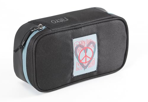 Nitro Pencil Case XL Inkl. Geo Dreieick & Stundenplan, Federmäppchen, Schlampermäppchen, Faulenzer Box, Federmappe, Stifte Etui
