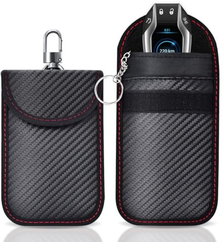 SHSMPXOY 2 PCS Keyless Go Schutz Autoschlüssel Hülle RFID Blocker Autoschlüssel RFID Funkschlüssel Abschirmung Schlüsseltasche Autoschlüssel Schutzs Keyless Schlüssel Schutz Diebstahlschutz(2S)