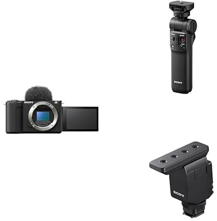 Sony ZV-E10 II | Vlog camera APSC con obiettivo intercambiabile + GP-VPT2BT - Shooting Grip Bluetooth + Microfono shotgun ECM-B10
