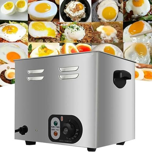 Commercial Fully Automatic Egg Cooker, 2600W lectric Egg Cooker, Half-Boiled Egg Soft-Boiled Egg Machine Omelette Device, Quickly Makes 60 Soft, For Morning Tea Shops, Snack Bars, Food Courts~/