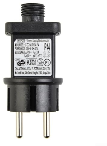 Cloudpower 31V Led Netzteil, Trafo Stecker für Weihnachtsbeleuchtung 3,6W LED Lichterkette Adapter Trafo Treiber IP44 Wasserdicht LED Stecker für Lichterkette Außen Steckernetzteil
