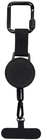 Oxxggkao Dragonne rétractable antivol pour téléphone portable avec mousqueton et attache universelle pour étui de smartphone avec clip ceinture