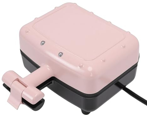BRRNOO Macchina per la Colazione con Mini Pressa per Panini Elettrica, con Piastra Antiaderente, Riscaldamento su Due Lati, Cottura Rapida, per Piccola Cucina, Dormitorio, (Spina europea 220 V)