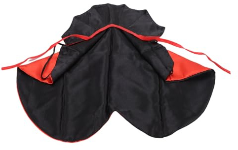 NOENNULL Mantello per Cani, Mantello per Gatti Rosso Reversibile per Costume da Compagnia con Cinghie Elastiche, per Cani per e Gatti di Piccola e Media Taglia - Abiti per per Halloween