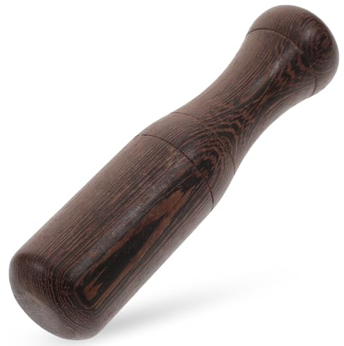 FOMIYES Martello in Legno Marrone per Aglio Design Ergonomico, Strumento Manuale per Macinare e Preparare Paste in Cucina, Facile da Conservare,