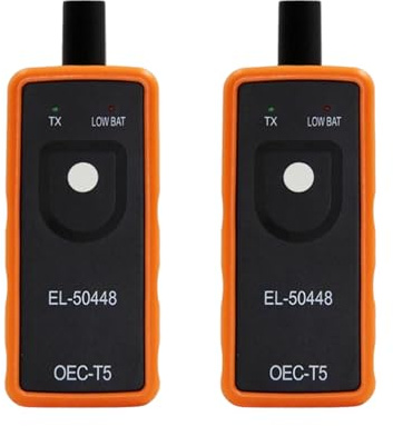 TPMS Reset Tool for Tire Pressure Sensor- EL-50448 Tire Pressure Monitor Sensor Reset Activation Tool, One-Button TPMS Programming Tool with OEC-T5 Hardware for GM Vehicles (2)