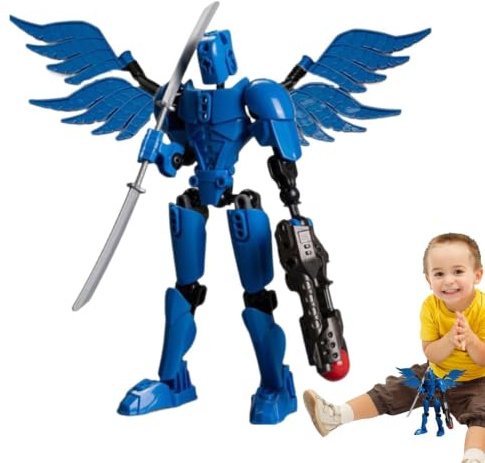 Rörlig actionfigur i flera leder, rörlig robot | färgglada flexibla robotleksaker | och robusta actionfigurer för födelsedag, jul, nyår, årsdag, påsk