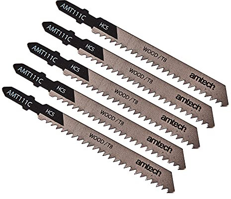 Amtech M1600 5 Piece wood jigsaw blade set (AMT111C)