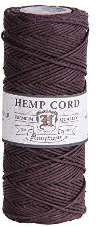 Hemptique hs20co Dark Brown - Cordel para jardinería, Color marrón