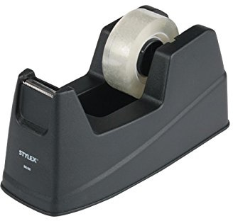 Stylex 23288 Klebefilmabroller 7x16cm inkl. Klebefilm 18mmx33m, Color:schwarz