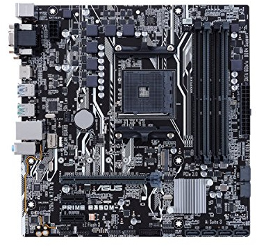 ASUS Prime B350M-A/CSM AMD Ryzen AM4 DDR4 HDMI DVI VGA M.2 USB 3.1 mATX B350 Mainboard