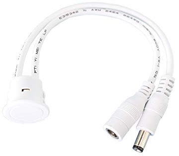 LED Touch-Dimmer und Schalter für den Einbau (22mm) für LED-Streifen weiß