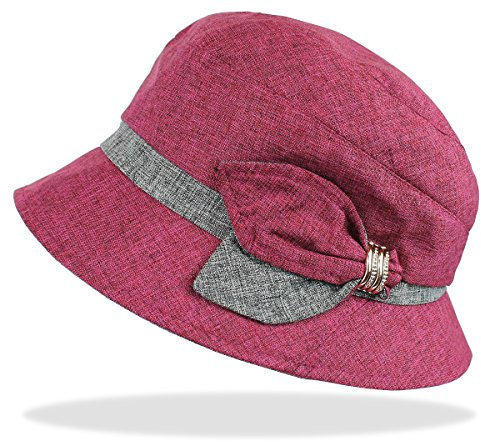 dy_mode Fischerhut Damen Ballonmütze Anglermütze Damen Mütze Damenhut - BM102 (BM102-Pink)