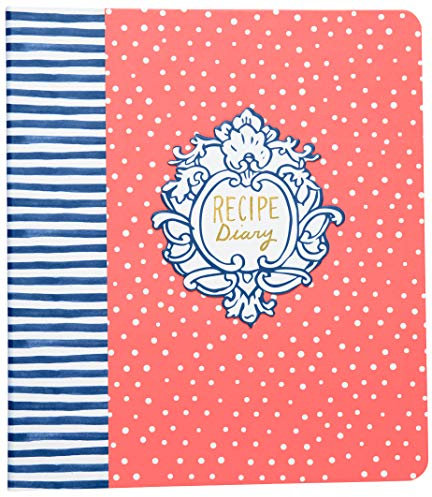 C.R. Gibson QKR-18692 Rezeptkalender, 21 x 24,1 cm (B x H), Rot und Weiß