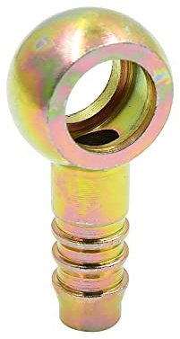 sourcing map Hohlschraube Adapter 10mm ID 14mm Banjo 1x Für Motorrad Auto | CNC-Gefräst, Für Bremssystem, Luft- Und Kraftstoffversorgung, Motor, Barb Außendurchmesser 11,3mm, Einfache Installation