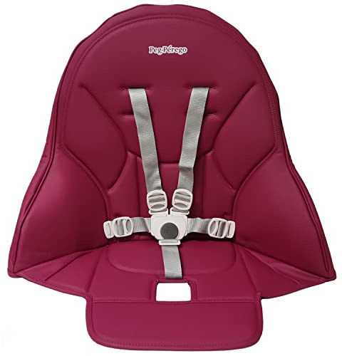 Peg Perego Siesta Coussin de rechange pour chaise haute avec ceinture de sécurité Rose fuchsia