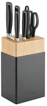 ZWILLING All * Star Messerblockset 7-tlg, Küchenmesser Kochmesser Schwarz