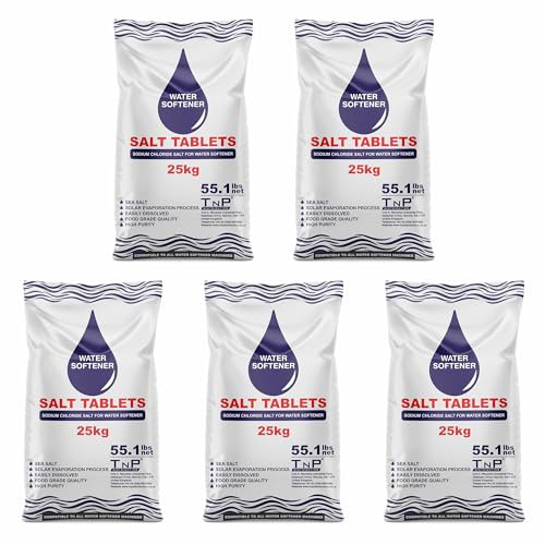25 Kg Salt Tablets Water Softener Food Grade Compatible to All Water Softner Machines 100% Genuine British Salt Tablet 25KG Of Premium Quality Best For Laundry Kitchen Dish Washing (5)