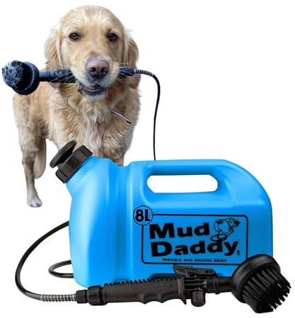 Mud Daddy 8 Litre Portable Pet Washing Device | Muddy Walks | Pet Cleaning | Grooming | Blue