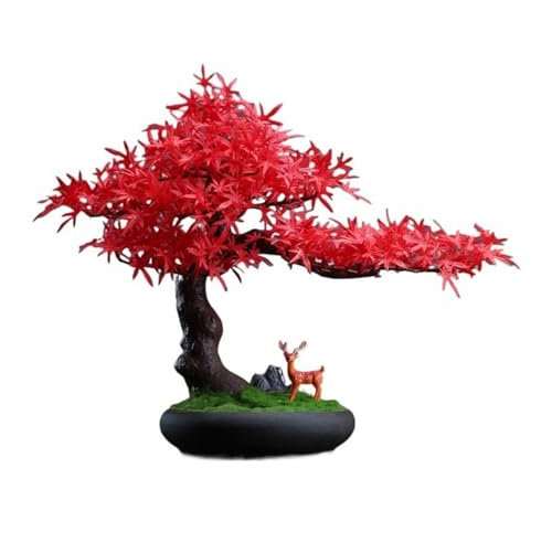 FAJNUZI2024 Künstliche Bonsai Simulation Kiefer Baum Ornamente Wohnzimmer Eingangsbereich Hotel Lobby Dekoration Büro Tee Tisch Bonsai Kunstbaum Bonsai