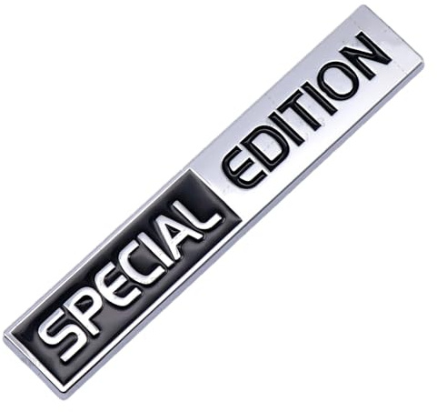 JKIOHG Auto Autocollant de Voiture pour Special Edition, 3D Avant Arrière et Carrosserie Logo Emblème Insigne Badge Décoration Accessoires,B