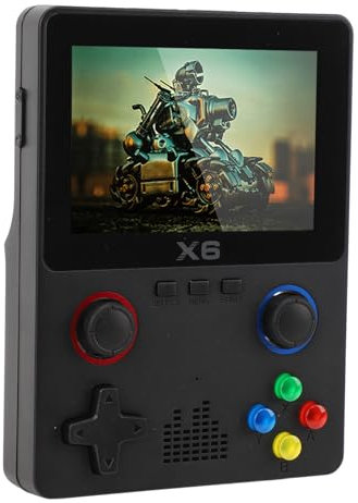 Handheld-Spielekonsole, Retro-Spielekonsolen mit 3,5-Zoll-IPS-Bildschirm, Integrierter 32G-TF-Karte und 2000-mAh-Batterieunterstützungssimulator für Klassische Spiele, DOPPELTER