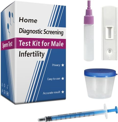 XMCBHSM Home Fertility Test Kit for Men: Trak Plus Fertility Test System for Men, Shows Normal or Low Count; Easy to Read Results; P