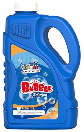 PANACARE 1.2 Liter KONZENTRIERT Seifenblasenflüssigkeit Nachfüllflasche (bis zu 12 Liter) Mischung der Seifenblasen für elektronische Seifenblasenmaschine, Seifenblasenpistole (098-1.2L) (Blue)