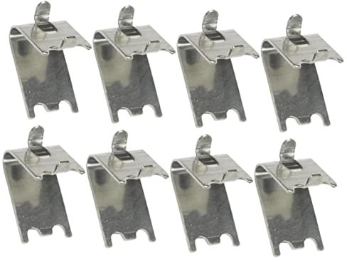 SEWACC 8pcs Refrigerator Shelf Clamp Hooks Stainless Steel Freezer Shelf Brace Clips for Support Freezer Rack Fixing Bracket for Cooler Organizing