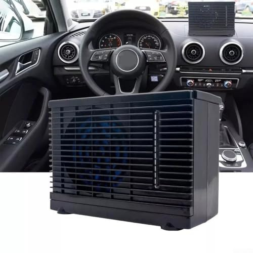 HEBEOT Portable Car Cooler Fan, Portable Air Conditioner Electric Car Desk Fans with power-off protection For Adds Moisture 22 * 20 * 18cm