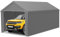 LILIIN Garage de tente 3 x 6 m résistant à l'hiver avec toit en polyéthylène (170 g/m²), pour voiture, SUV et camion, auvent de garage résistant aux UV, tente de stockage et tente de pâturage, parois