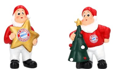 FC Bayern München I Weihnachtsfiguren 2er-Set I Rot