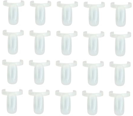 Panneau D’Affichage pour Nail Art 150 Pcs en Plastique Blanc | Anneau de Présentation pour Nail Art, Surface Peinte Sculptée, Planche D’Entraînement, Salon Professionnel, Novice