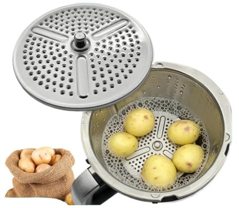 Passend for Thermomix TM7 2-in-1-Schäler und Klingenabdeckung, fungiert als Gemüseschäler und Schutzdeckel, unverzichtbar in der Küche