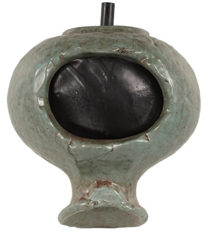 JECOMPRIS Vaso Fontana in Ceramica a Cascata Circolante per Esterni, Decorazione da Giardino e Soggiorno Effetto Flusso d'Acqua Naturale, Resistente e Adatto a Patio, Balcone e Piscina