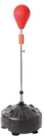 Standboxball Punchingball Boxstand, Standboxsack Erwachsene Standbox Trainer 90° Rückprallwinkel, Punching Ball Freistehender Speedball 120-160cm höhenverstellbar für Boxer