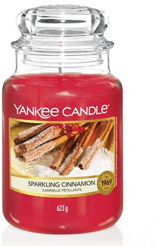 YANKEE CANDLE Candele In Giara, Cannelle Scintillante, Grande