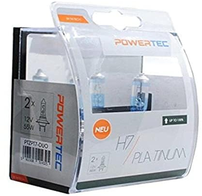 M-Tech ptzpt7-duo Leuchtmittel PowerTech Platinum + 130% H7 12 V 55 W